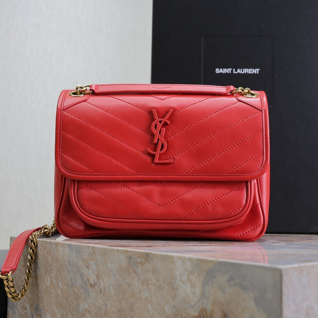 NIKI ミディアム 28インチ クラシックレッド ラムスキン ゴールドハードウェア