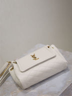 MINI NOLITA BAG 18 IN WHITE LAMBSKIN COPPER HARDWARE