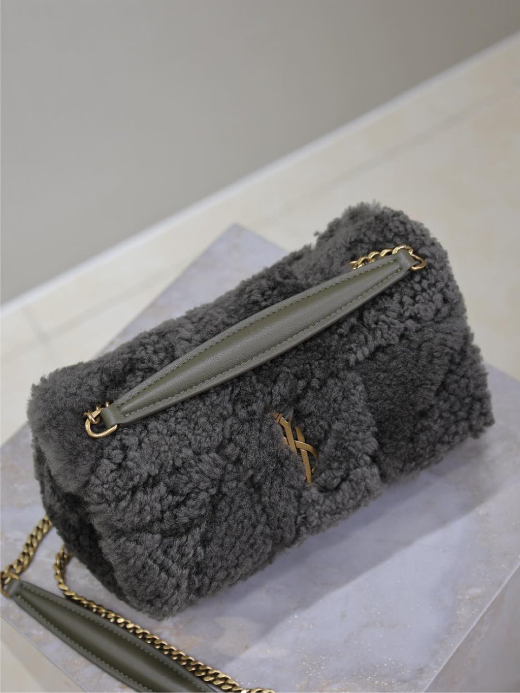 ジェイミーバッグ 20 ダークグレー ラムウール