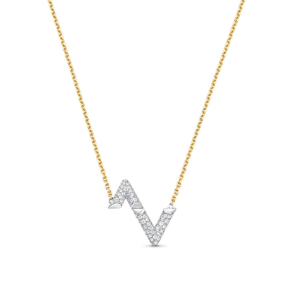 [⭐JeweliWhal]VOLT SILVER DIAMOND PEDANT NECKLACE