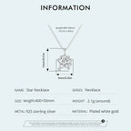 輝く星のペンダントネックレス