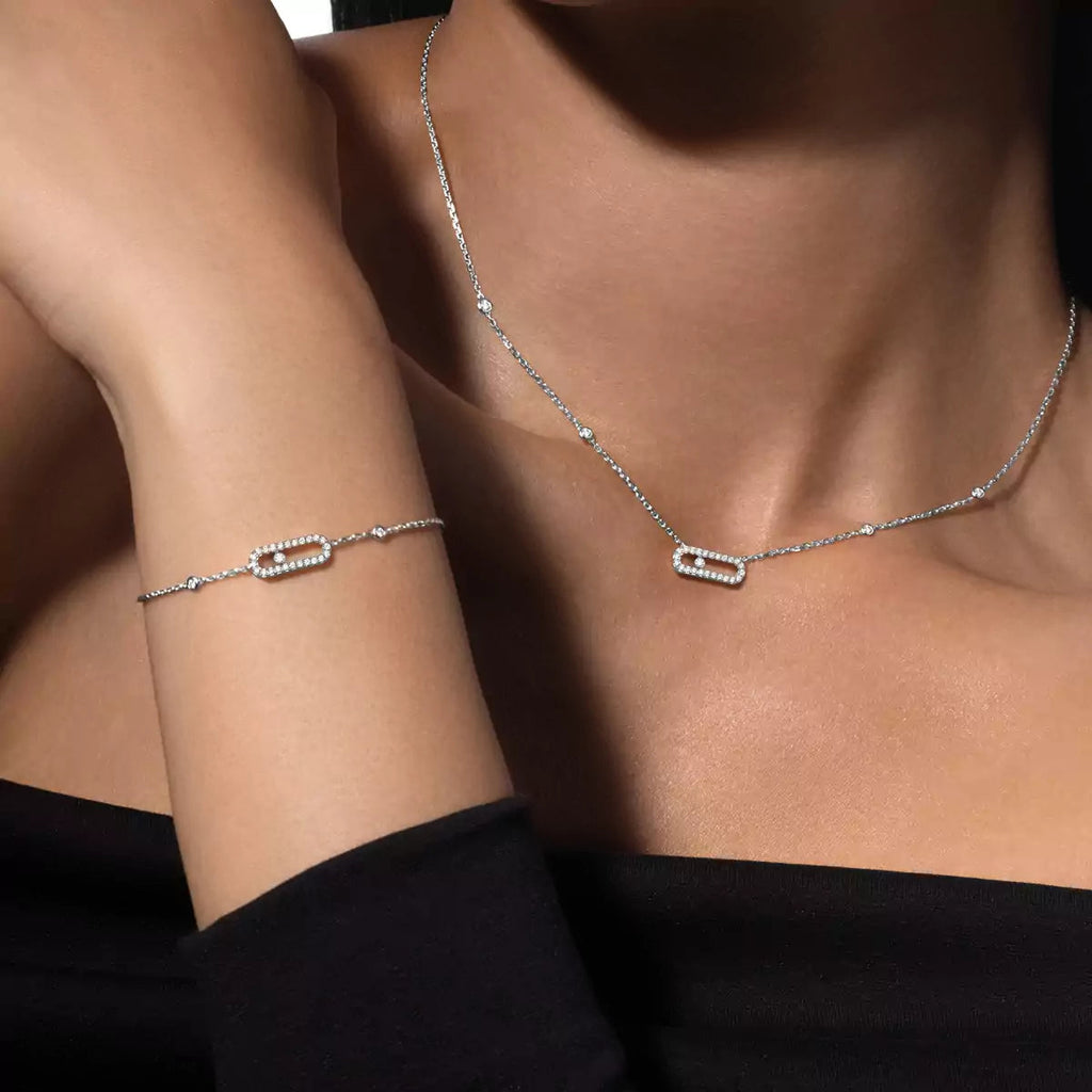 [⭐JeweliWhal]Diamond Necklace Move Uno