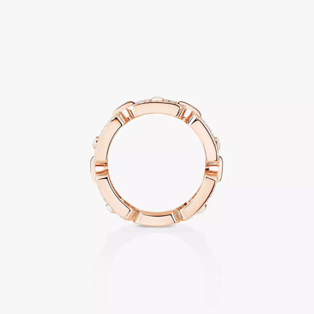 [⭐JeweliWhal]Move Link Pave_-Set Diamond Ring in Gold