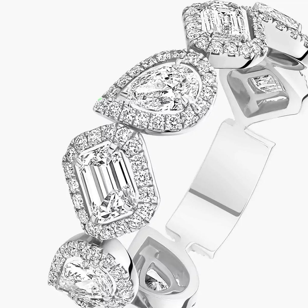 [⭐JeweliWhal]Diamond Wedding Ring My Twin