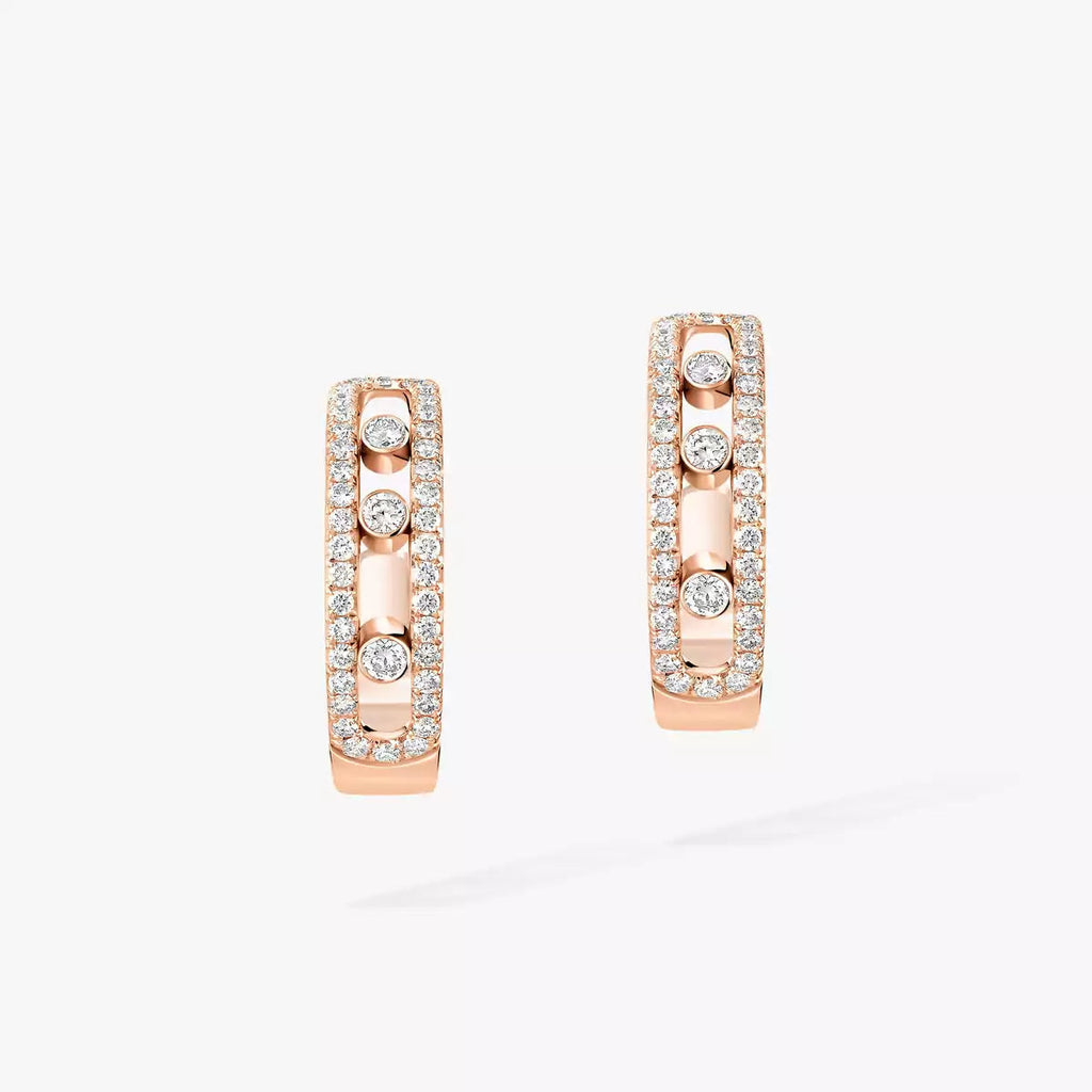[⭐JeweliWhal]Diamond Pave_ Hoop Earrings Move