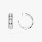 [⭐JeweliWhal]Diamond Pave_ Hoop Earrings Move