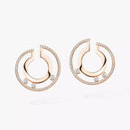 [⭐JeweliWhal]Move Romane Small Diamond Hoop Earrings