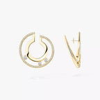 [⭐JeweliWhal]Move Romane Small Diamond Hoop Earrings