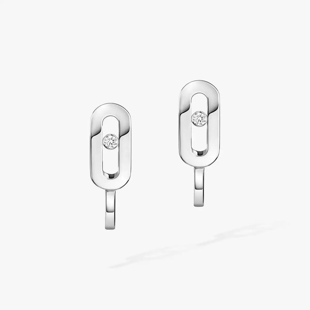 [⭐JeweliWhal]Diamond Mini Hoop Earrings Move Classique