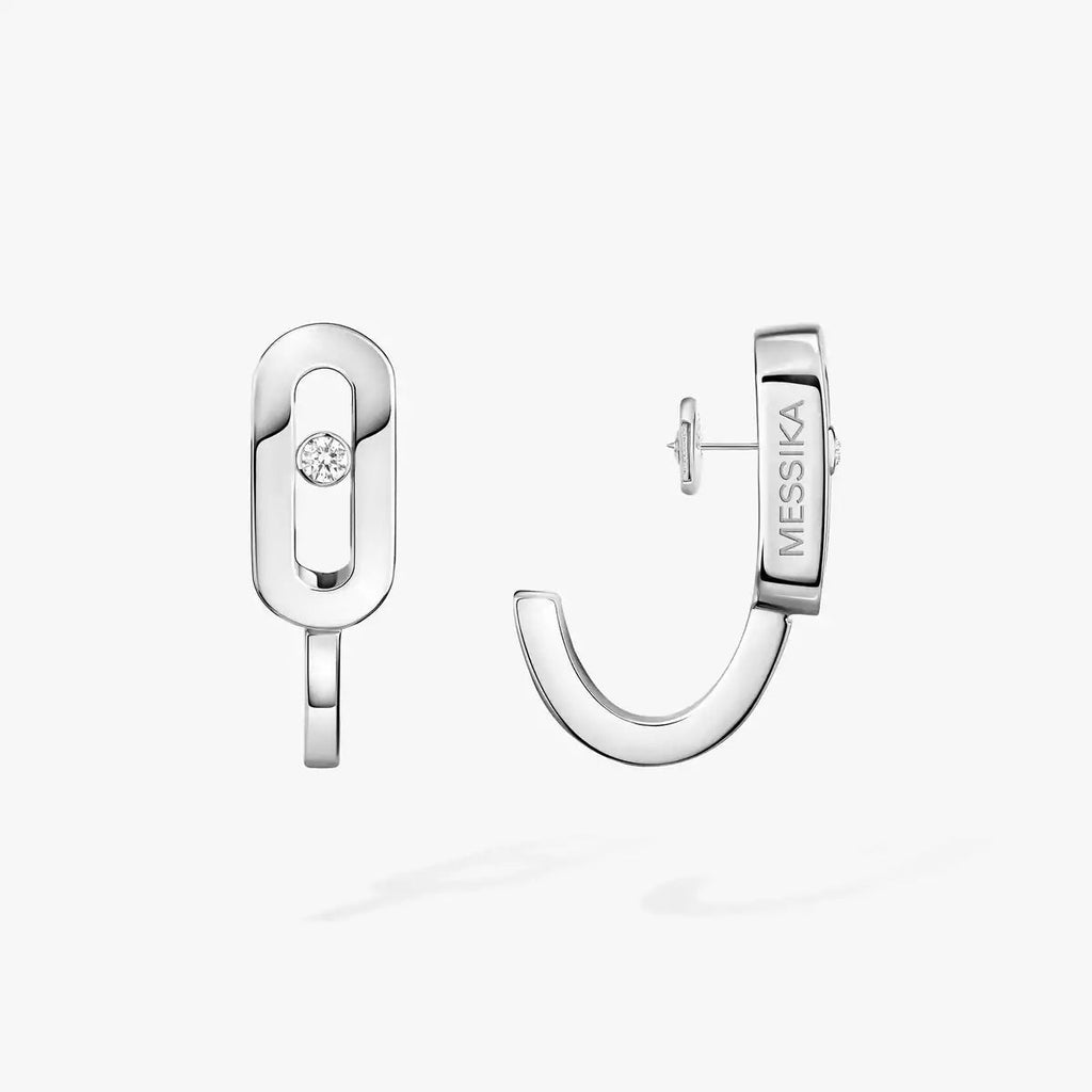 [⭐JeweliWhal]Diamond Mini Hoop Earrings Move Classique