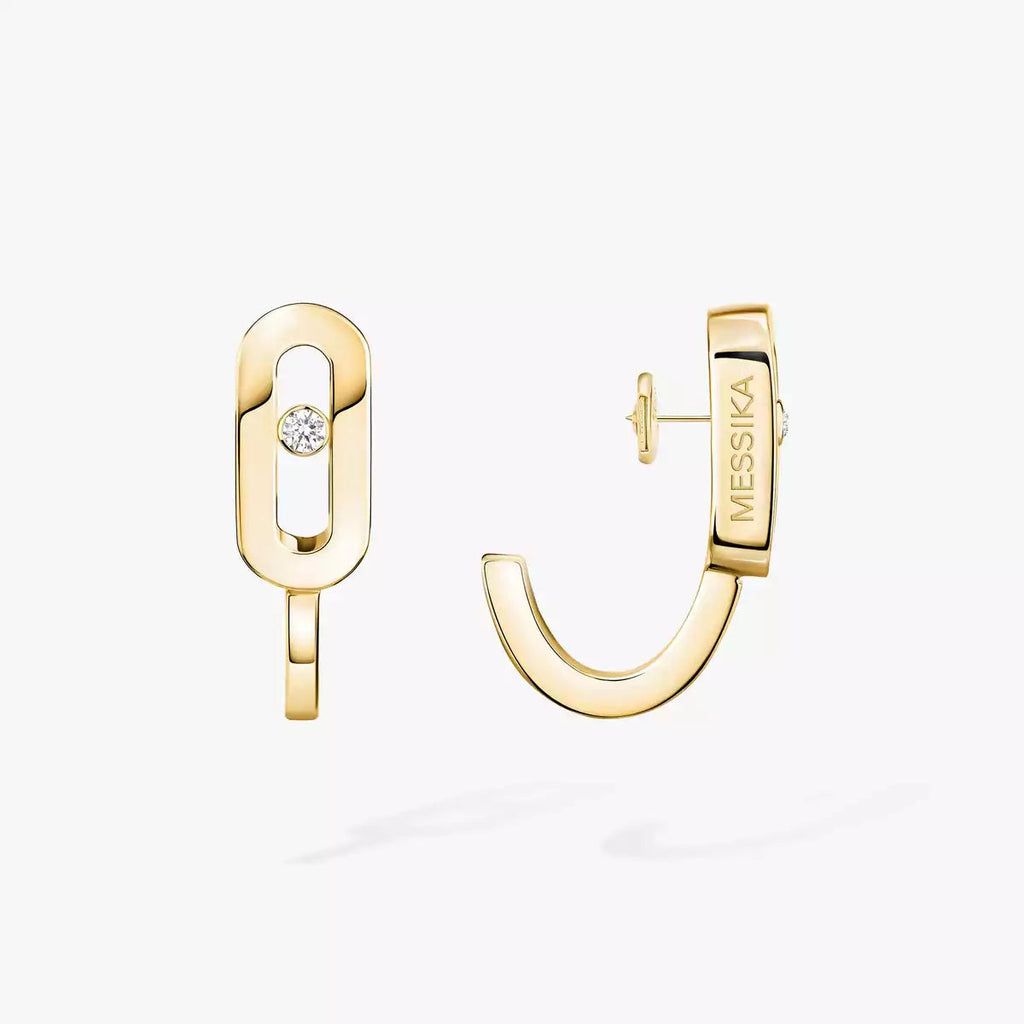 [⭐JeweliWhal]Diamond Mini Hoop Earrings Move Classique