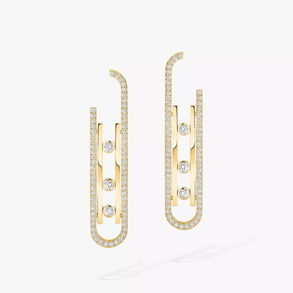 [⭐JeweliWhal]Diamond Pendant Earrings Move 10Th