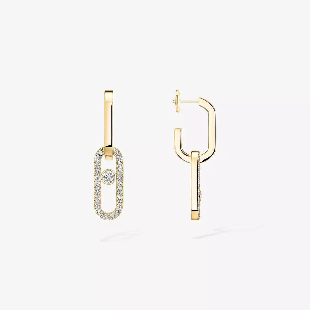 [⭐JeweliWhal]Move Link Diamond Earrings