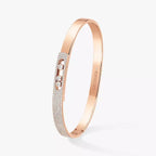 [⭐JeweliWhal]Move Noa Rose Gold Pavé Diamond Bangle Bracelet