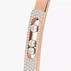 [⭐JeweliWhal]Move Noa Rose Gold Pavé Diamond Bangle Bracelet