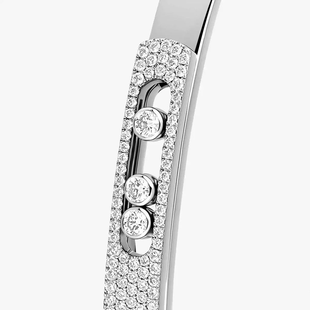 [⭐JeweliWhal]Move Noa Rose Gold Pavé Diamond Bangle Bracelet