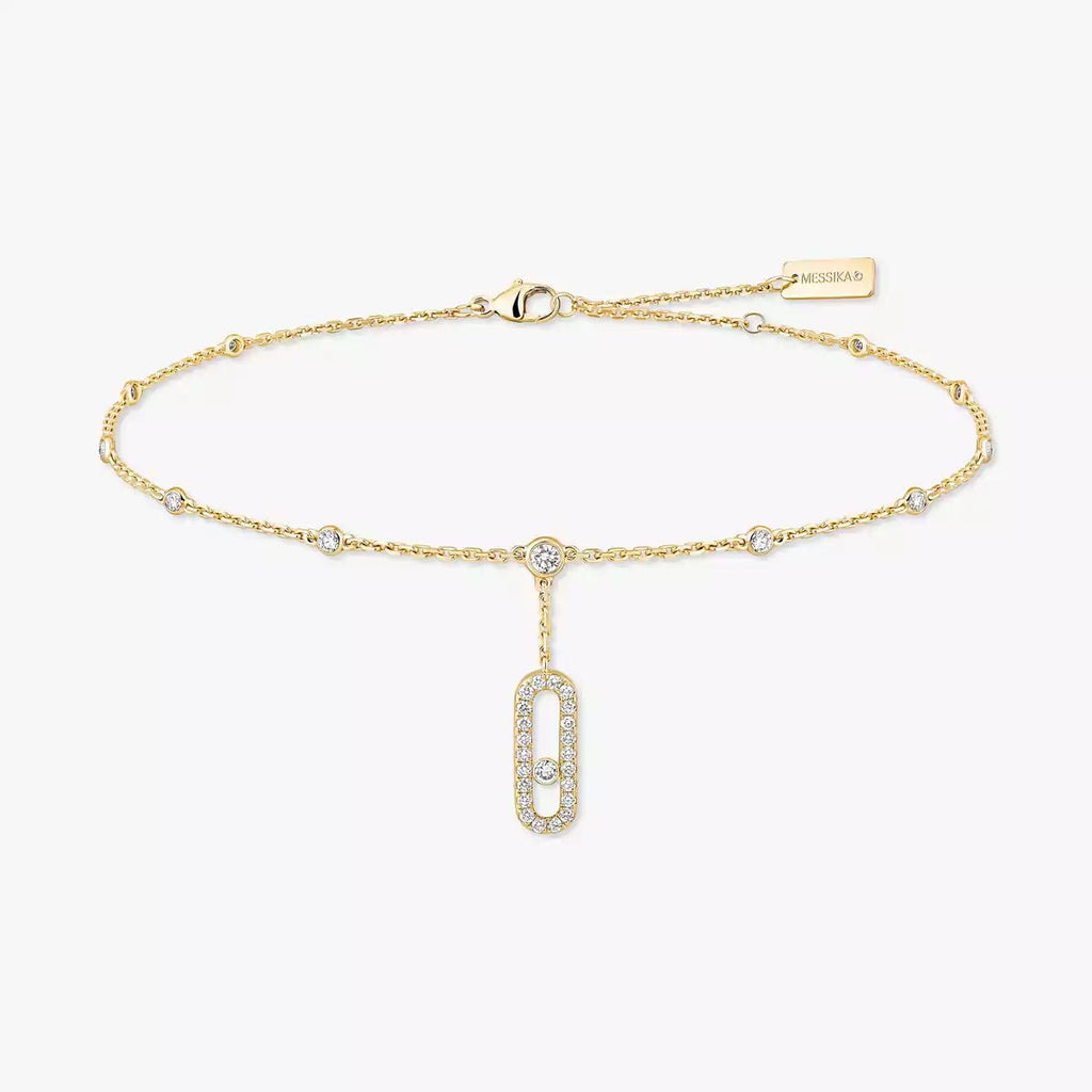 [⭐JeweliWhal] Move Uno pavé ankle bracelet