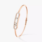 [⭐JeweliWhal]Move Pavé Diamond Bangle Bracelet M