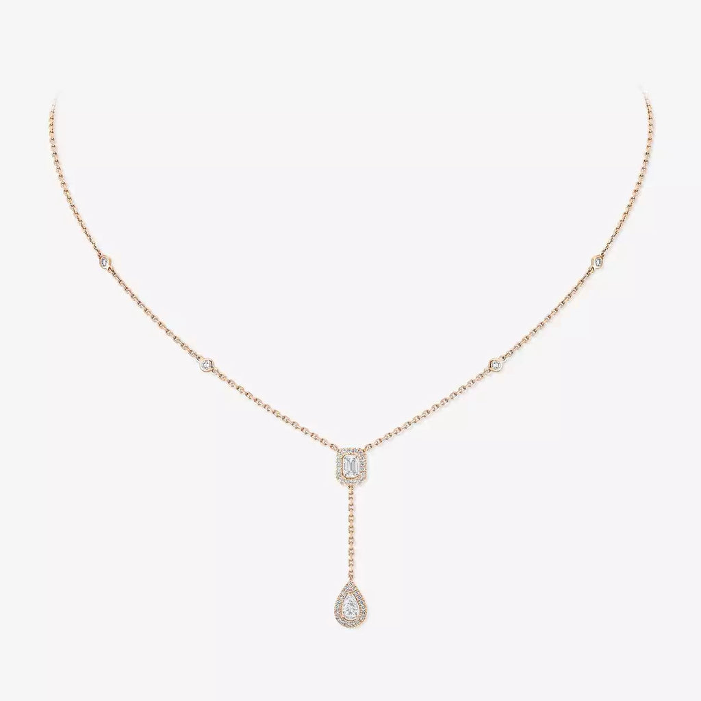[⭐JeweliWhal]Gold Diamond Tie Necklace