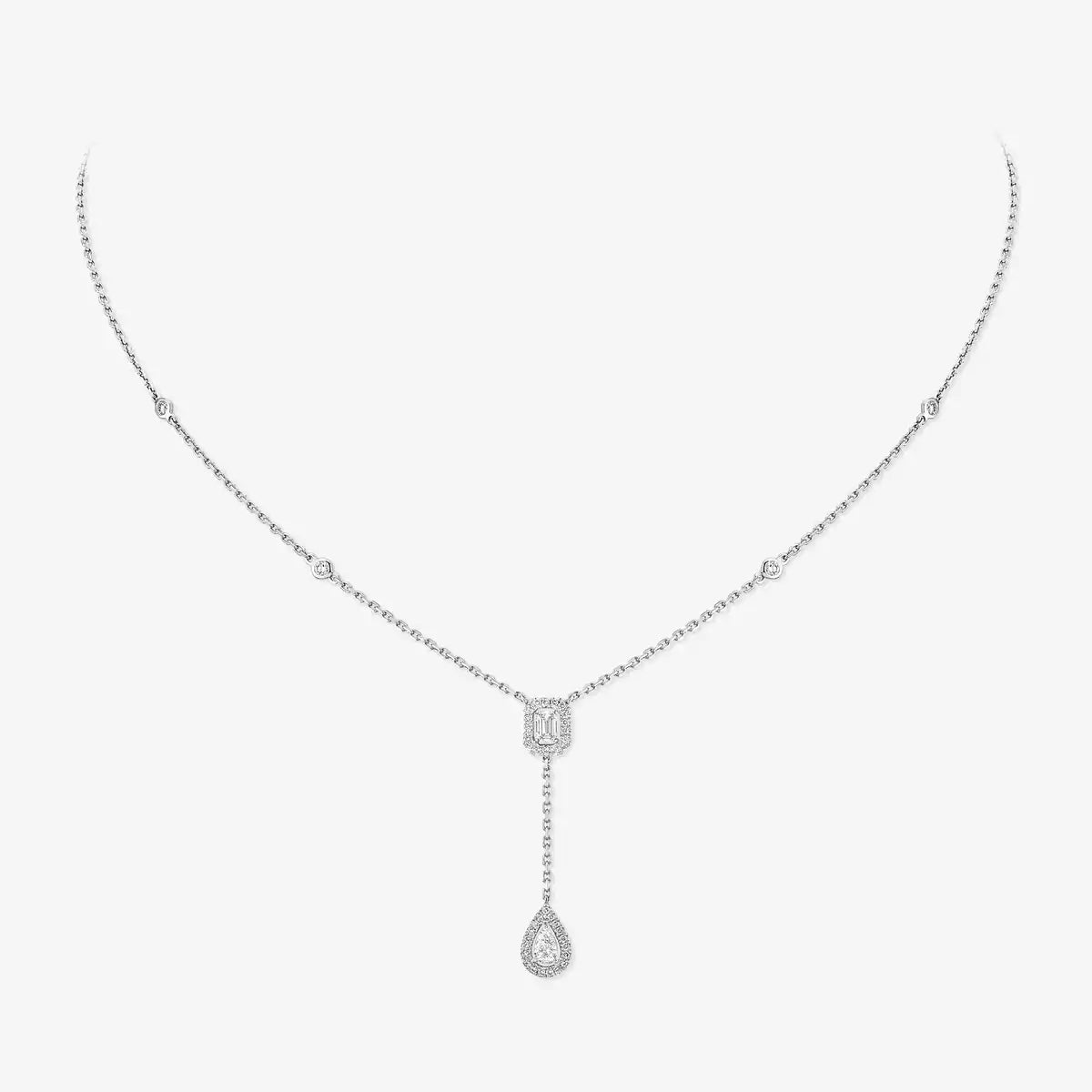 [⭐JeweliWhal]Gold Diamond Tie Necklace
