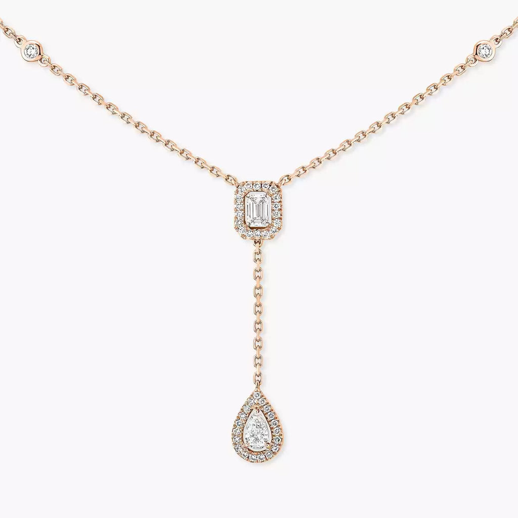 [⭐JeweliWhal]Gold Diamond Tie Necklace