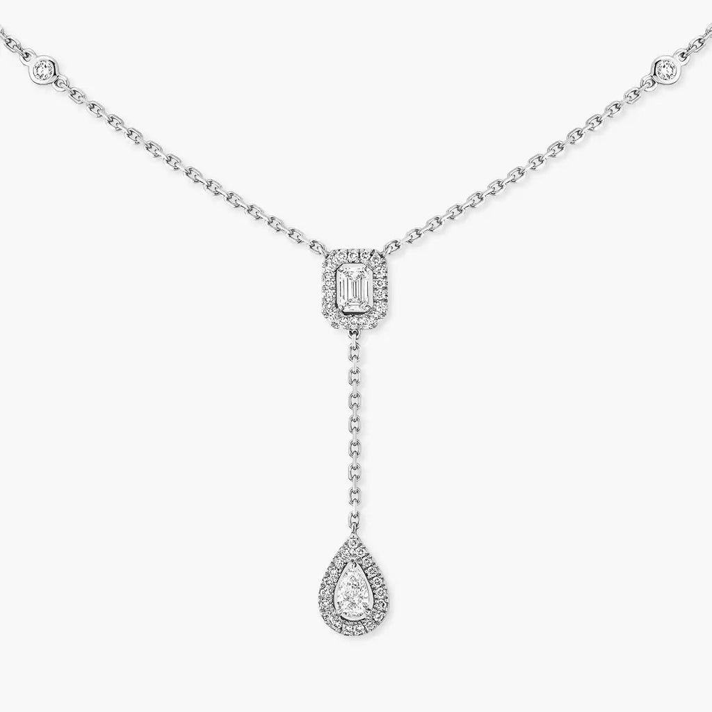 [⭐JeweliWhal]Gold Diamond Tie Necklace