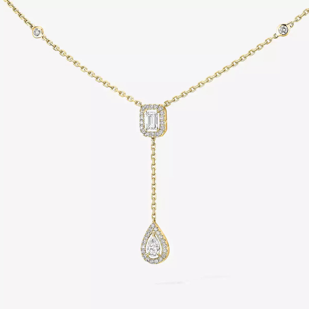 [⭐JeweliWhal]Gold Diamond Tie Necklace
