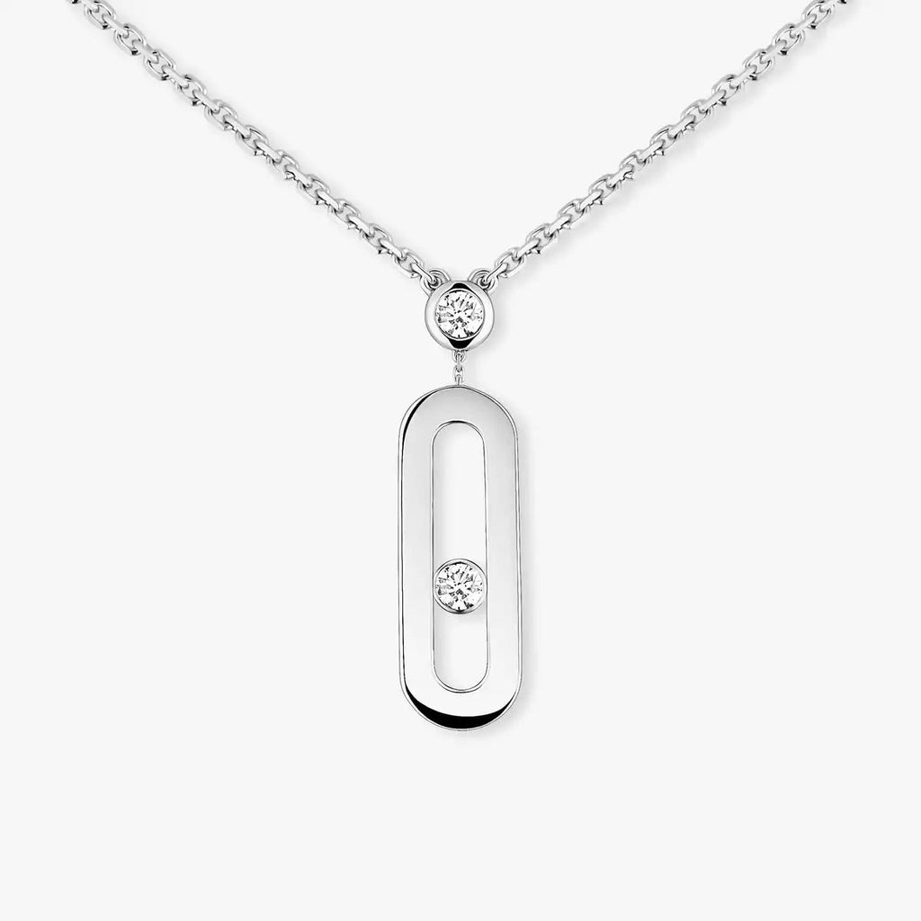 [⭐JeweliWhal] Move Uno Gold Diamond Long Necklace