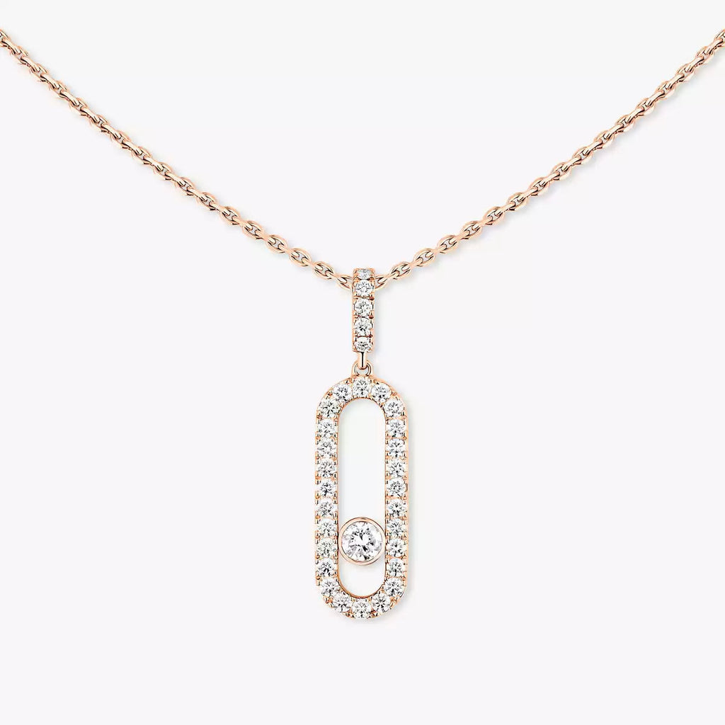 [⭐JeweliWhal]Move Uno Diamond Necklace in Rose Gold