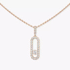 [⭐JeweliWhal]Move Uno Diamond Necklace in Rose Gold