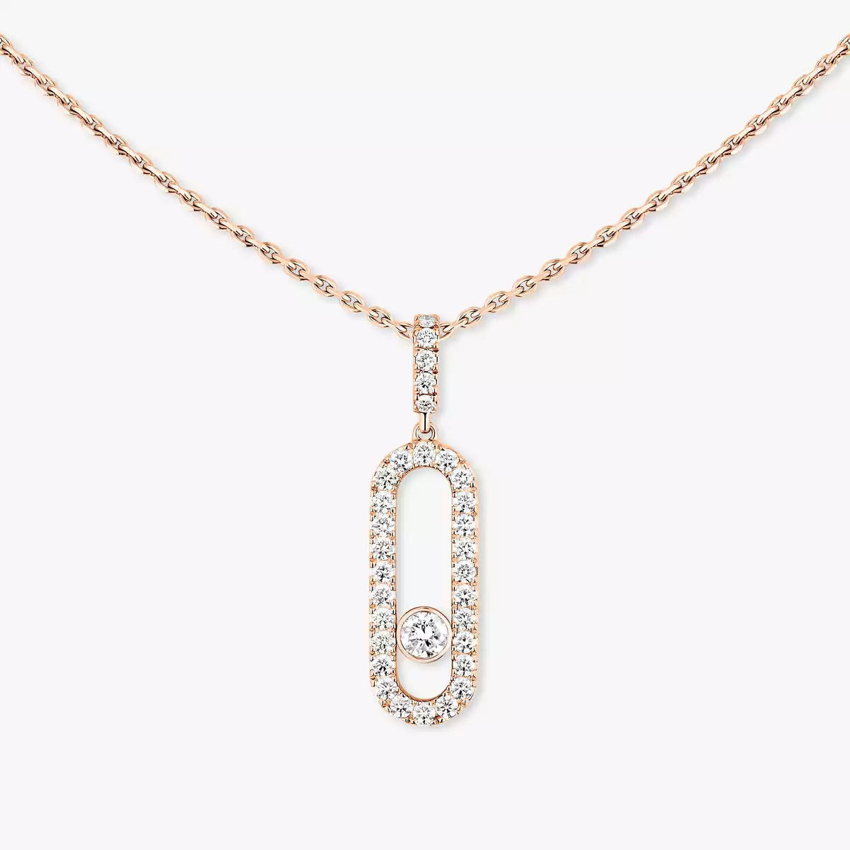 [⭐JeweliWhal]Move Uno Diamond Necklace in Rose Gold