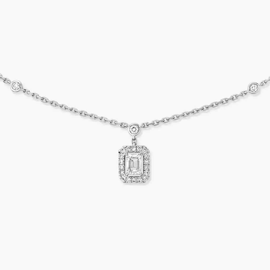 [⭐JeweliWhal]My Twin Diamond Necklace in Silver