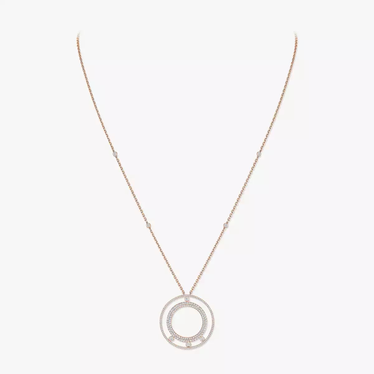 [⭐JeweliWhal]Move Romane Long Pave_-Set Diamond Necklace