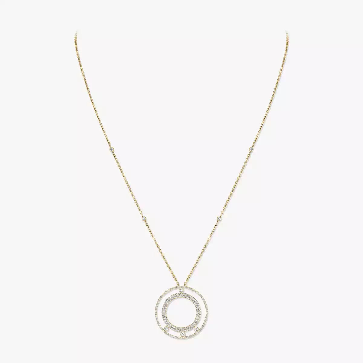 [⭐JeweliWhal]Move Romane Long Pave_-Set Diamond Necklace