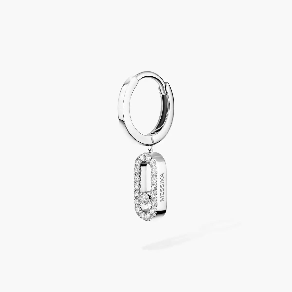 [⭐JeweliWhal]Move Uno Single Diamond Hoop Earring