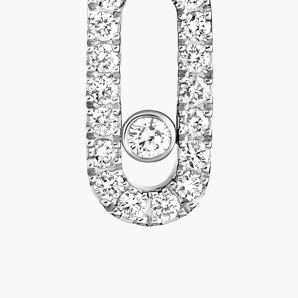 [⭐JeweliWhal]Move Uno Single Diamond Hoop Earring