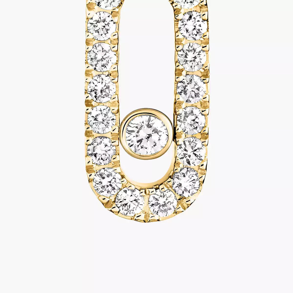 [⭐JeweliWhal]Move Uno Single Diamond Hoop Earring