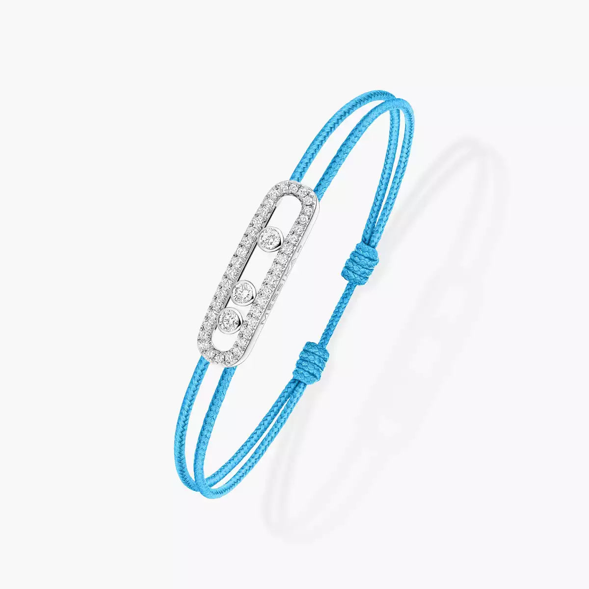 [⭐JeweliWhal]Messika Care(s) pink cord pavé bracelet