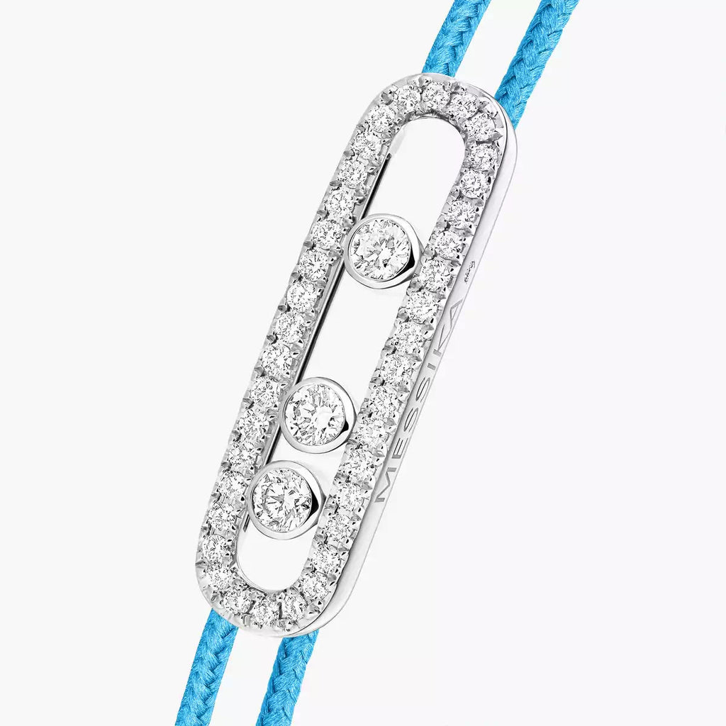 [⭐JeweliWhal]Messika Care(s) pink cord pavé bracelet