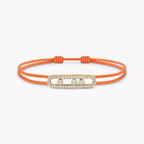 [⭐JeweliWhal]Messika Care(s) pink cord pavé bracelet