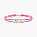 [⭐JeweliWhal]Messika Care(s) pink cord pavé bracelet