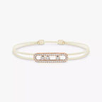 [⭐JeweliWhal]Messika Care(s) pink cord pavé bracelet