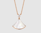 [⭐JeweliWhal]DREAM NECKLACE WHITE MOP PINK GOLD 1 DIAMOND