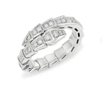 [⭐JeweliWhal]خاتم SERPENTI فضة مرصع بالماس 4MM