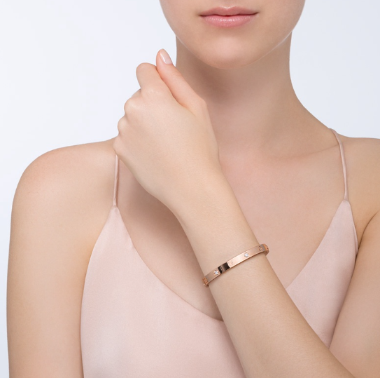 [⭐JeweliWhal]LOVE BRACELET 6.1MM 4 DIAMONDS