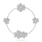 [⭐JeweliWhal]FRIVOLE SILVER 5 FLOWERS BRACELET