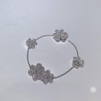 [⭐JeweliWhal]FRIVOLE SILVER 5 FLOWERS BRACELET