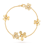 [⭐JeweliWhal]سوار FRIVOLE GOLD 5 FLOWERS