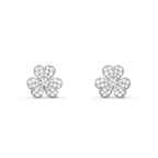 [⭐JeweliWhal]FRIVOLE SILVER FLOWER DIAMOND EARRINGS