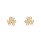 [⭐JeweliWhal]FRIVOLE GOLD FLOWER DIAMOND EARRINGS